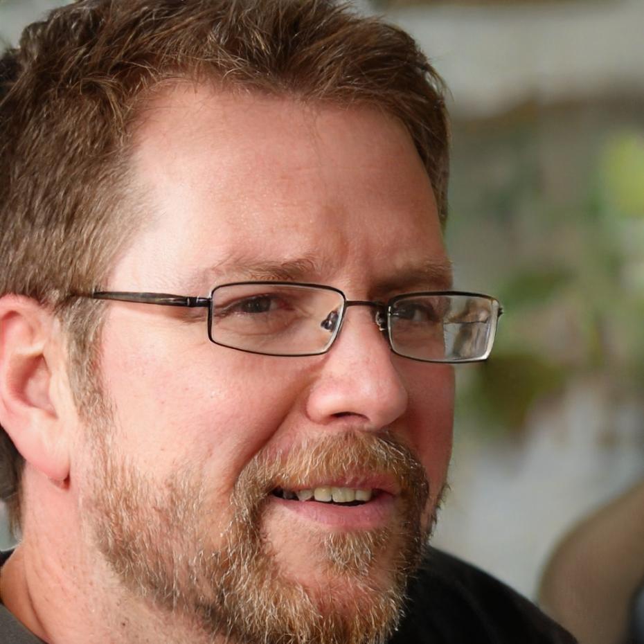 Marcus Ellwood reviewing financial documents